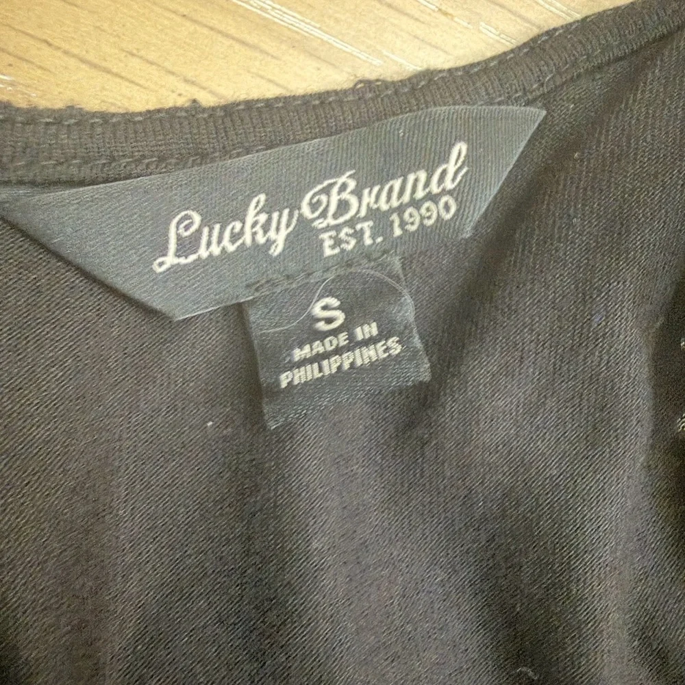 Lucky Brand Black Crochet Lace Camisole